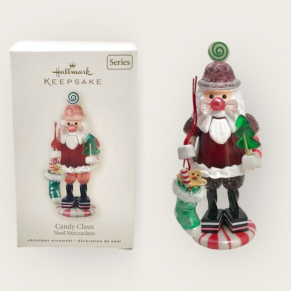 Hallmark Candy Claus Christmas Ornament Santa Noel Nutcracker 2008 - Picture 1 of 9